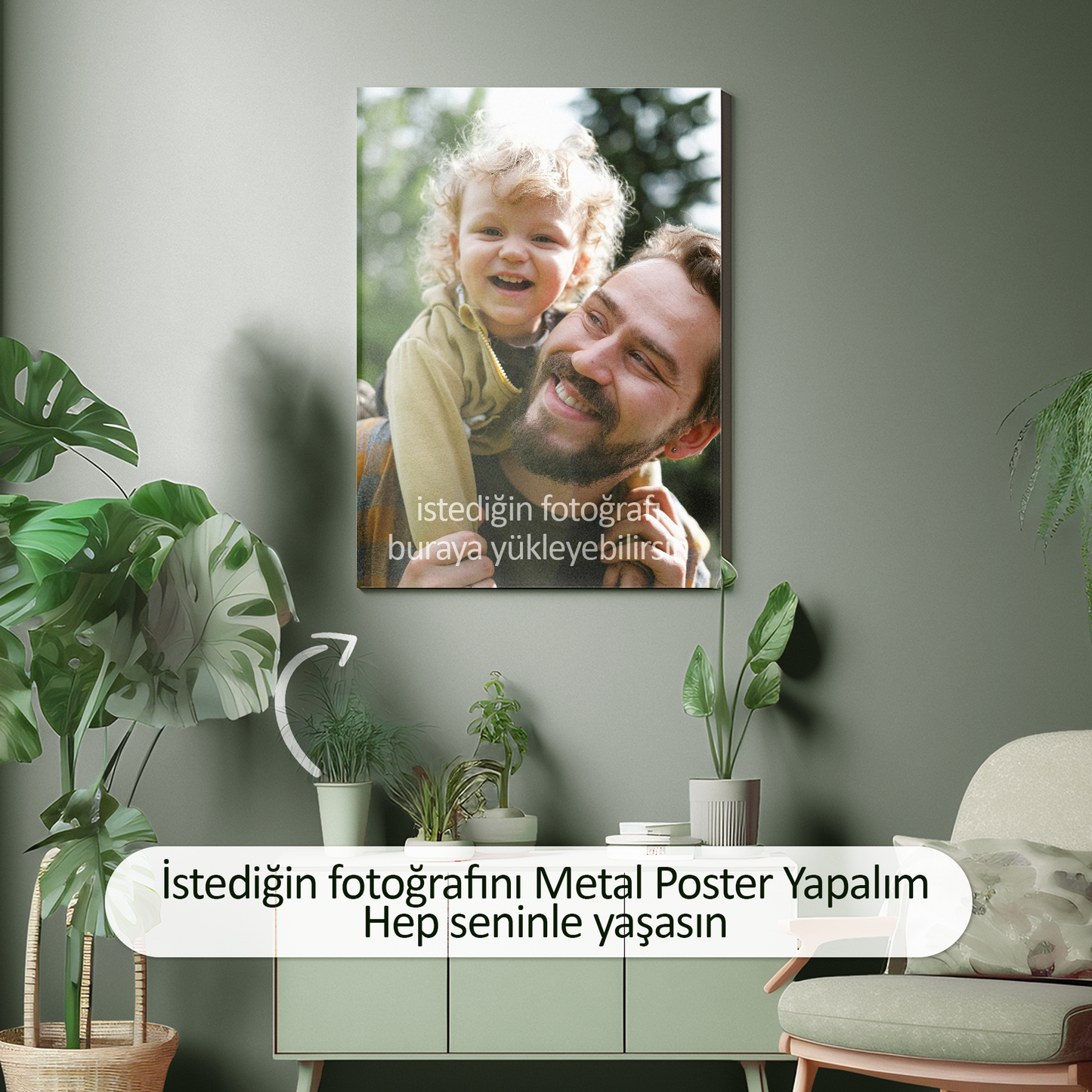 Kişiye Özel Fotoğraf Baskısı Metal Posteri